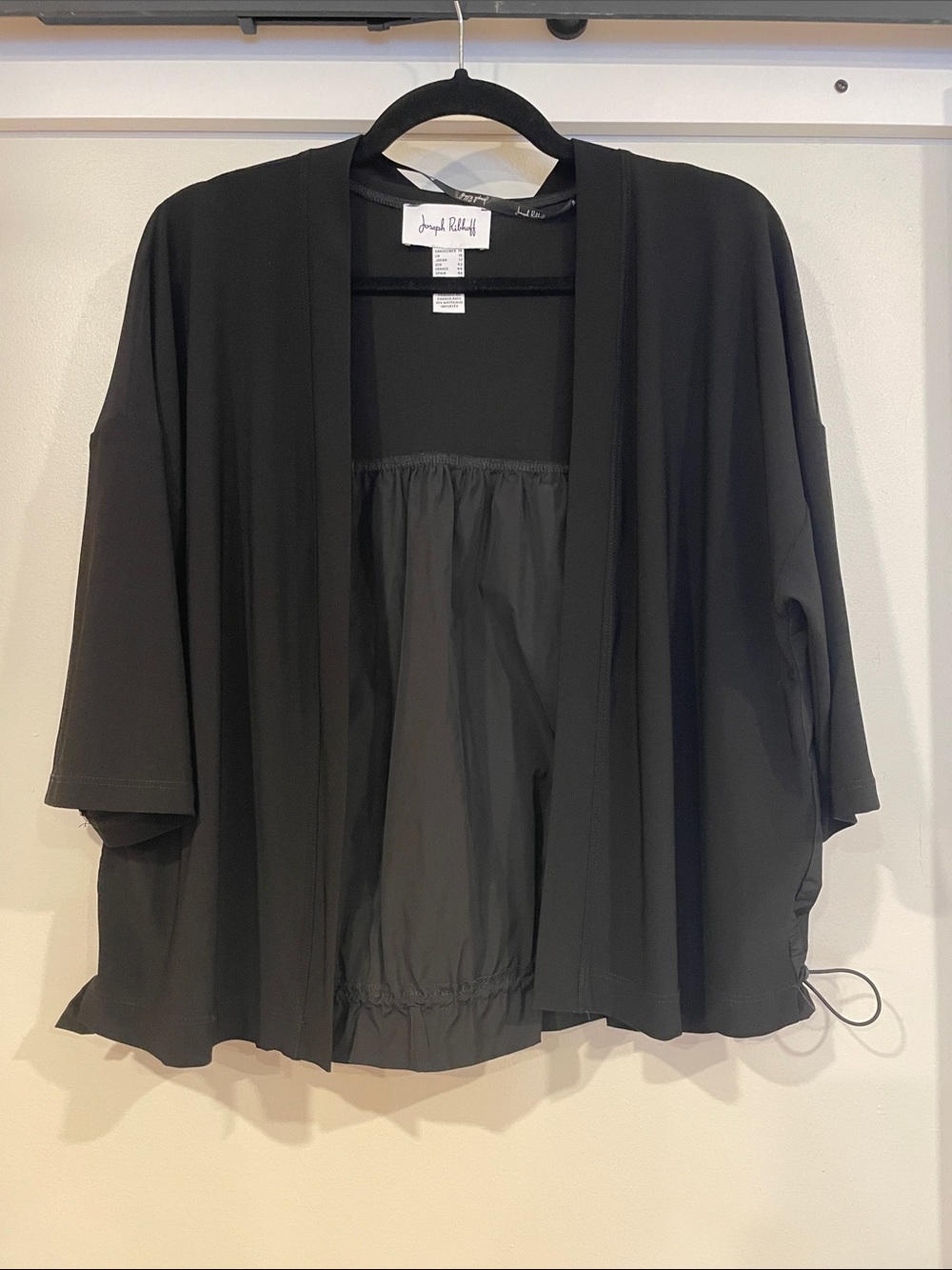 Joseph Ribkoff Black Open-Front Cardigan